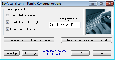 Тагнуулч программ (family keylogger v4.26 full)
